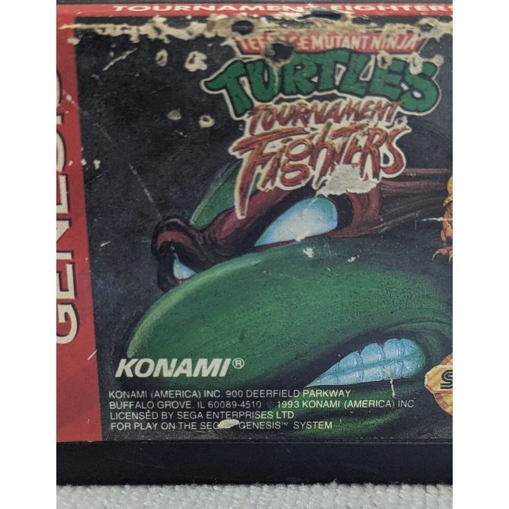 Teenage Mutant Ninja Turtles: Tournament Fighters (Sega Genesis, 1993) Cartridge